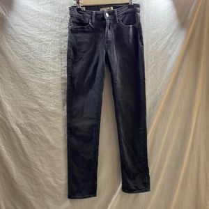 Levi’s black label 712 Slim premium denim black jeans